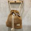 MOCHILA RAFIA CUERDAS bolso saco rafia