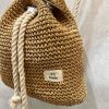 MOCHILA RAFIA CUERDAS bolso saco rafia