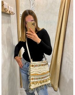 bolso bordados flecos