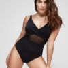 BAÑADOR NEGRO TRANSPARENCIAS bañador negro plussize
